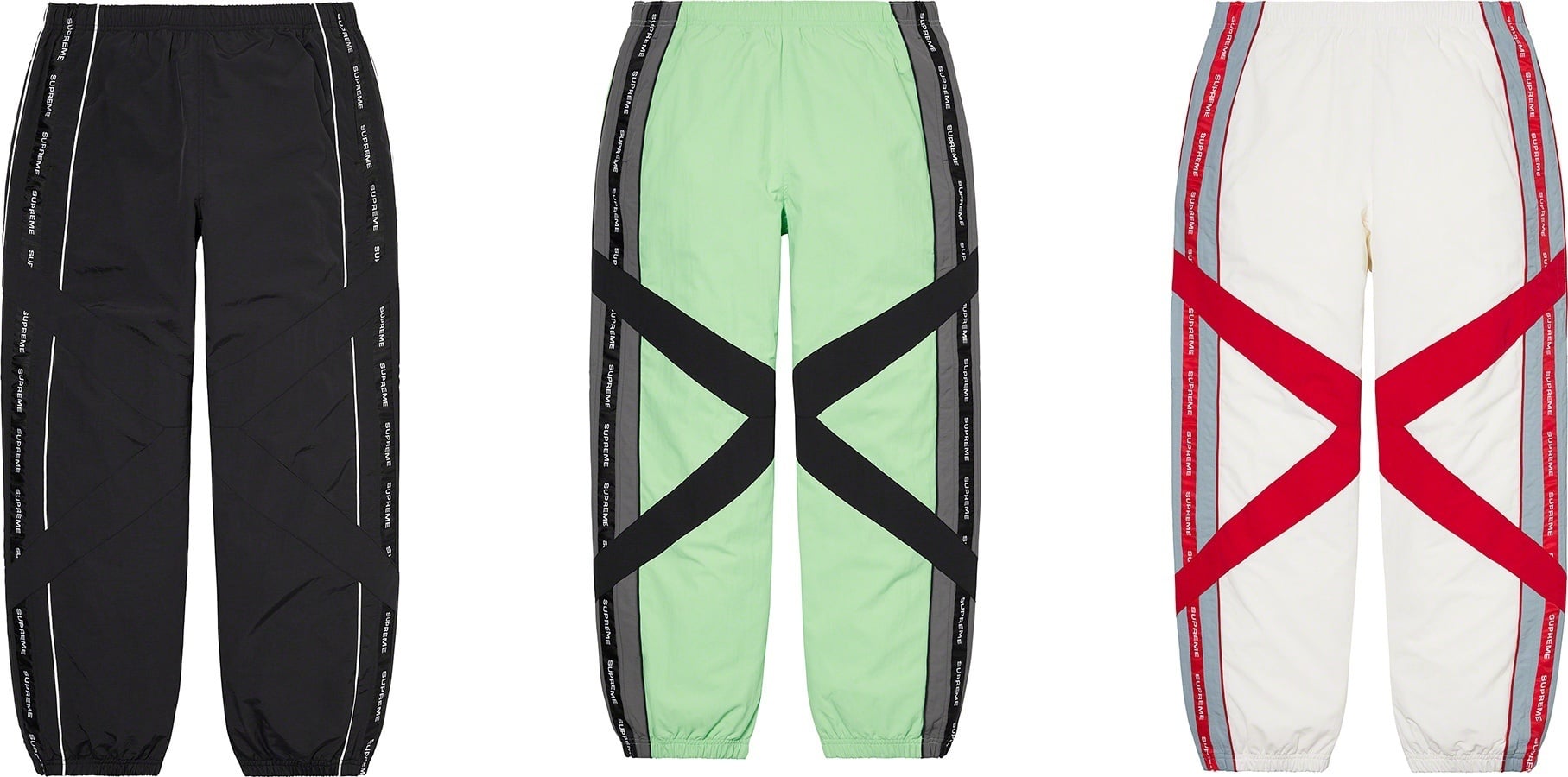 Cross Paneled Track Pant